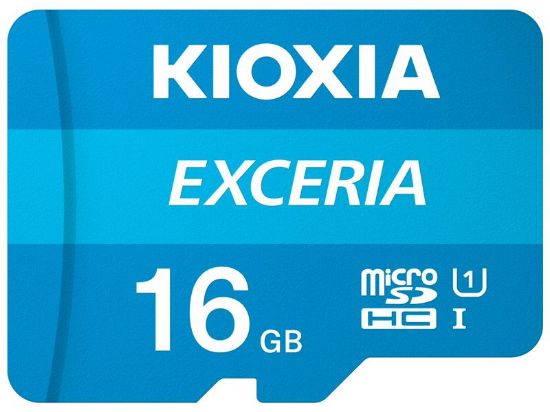  Зображення Карта пам'яті Kioxia 16GB microSDHC class 10 UHS-I Exceria (LMEX1L016GG2) 